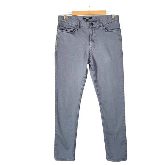 Quince Pants Mens 32x32 Blue Cotton Chino Slim Fit Stretch - Picture 1 of 9